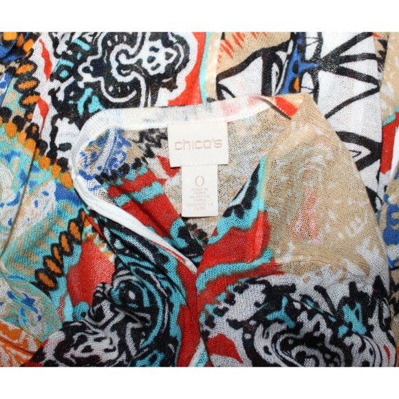 CHICO'S Women's Cardigan Wrap Sweater Size 0 S - Picture 3 of 3